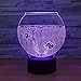 Produktbild FaceToWind Aquarium Form Acryl 3D Nachtlicht LED 3D Illusion USB RGB Nachtlicht Schreibtischlampe Wohnkultur Urlaub Geschenk Atmosphäre Lampe
