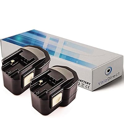 Visiodirect Lot de 2 batteries pour AEG BEST12X perceuse visseuse 12V 2000mAh - Visiodirect -