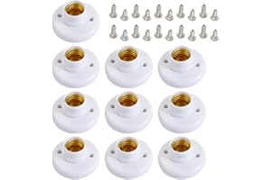 CUCUFA Titulaire de douille d'ampoule E27 Porte-lampe à vis à vis à vis avec vis pour plafonds muraux 10pcs