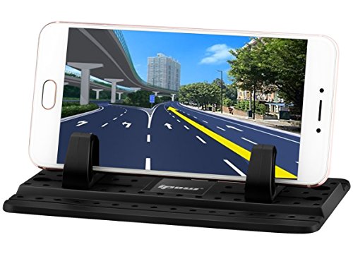 [2017 Upgraded Version] Third Generation Ipow Universal Silicone Pad Non-slip Dashboard Mat with Sticky Gel Cradle Holder Stand for iPhone 5s/6/6S(plus)/7(plus)/Samsung S5/S4/S3,Table PC Holder