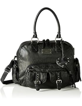 ara Damen Brindisi Henkeltasche, Schwarz (Schwarz), 13x26x33 cm