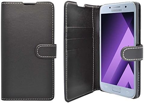 Mobile Phone Case Cover Compatible For Galaxy A3 2017 Wallet Flip Stand Card Slot PU Leather Magnetic Closure Case Cover In Black