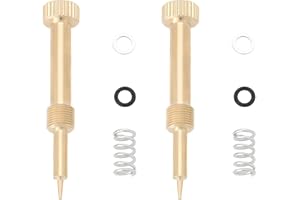 EMSea 2 Stück Vergaser-Luft-Kraftstoff-Gemischschraube Kompatibel mit Mikuni VM22 Kompatibel mit YBR 125 M6 X 0,5 Länge 42 Mm für Motorrad-Reparaturwerkstätten Rennen Oder Wettbewerbe