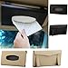 Price comparison product image LnLyin Car Sun Visor PU Leather Tissue Box Auto Clip Holder Napkin Accessories