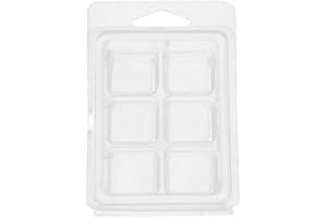 Shinekoo 20x Plastic Wax Melt Clamshells Molds Wax Melt Containers for Wickless Candle
