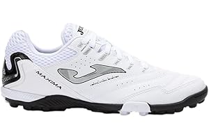 Joma Chaussures Futsal Turf, 39-47, Confort et contrôle - Noir, Blanc, 44.5 EU