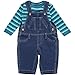 Fixoni Boys Svend Denim Dungarees and Long Sleeved Body, 3 months, 32174