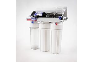 Vyair RO-1 5-Stage Reverse Osmosis Water Filter System 50 Gallons Per Day (189 litres) with Pump for Drinking Water, Marine Aquariums and Window Cleaning