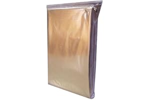QUERALTO Rettungsdecke, Rettungsdecke, Schutz vor Kälte und Hitze und Feuchtigkeit in Gold und Silber