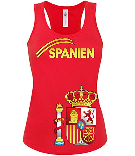 SPANIEN FANSHIRT 3207 Damen Tank Top (TT-F-R) Gr. XL