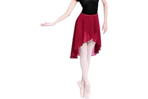 RDWESZOD Jupe de danse en mousseline de soie pour femmes et filles - Taille réglable
