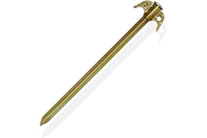 AGRITRADE AK HEAVY DUTY FENCE EARTH STAKE GALVANISED 0.3m / 12x12mm (050-011) Specially Designed Head - Agricultural Equipment Supplies