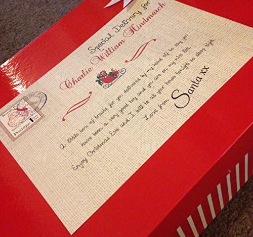 Personliased A4 Christmas Sign for your Christmas Eve Box