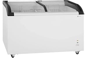 Royal Catering Gefriertruhe Tiefkühltruhe Kühltruhe RCFZ-355 (355 L, 210 W, Kühlmittel R290, Temperaturbereich -18 bis -24°C, Stahl/Aluminium)