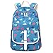 Produktbild Bravoe Licht Groß Schulrucksack Modische Wasserdicht Mädchen Teenager Freizeitrucksack Schulranzen mit Laptop Fach für Schule Picknick Sports 30*44*15cm Blau