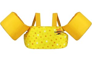Gogokids Gilet da Nuoto per Bambini, Giubbotto di Galleggiabilità Regolabile con Imbracatura a Spalla - Sicurezza e Comfort per Ragazze e Ragazzi, 2-6 Anni da 14 a 23 KG