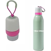 Owala FreeSip Twist Yalıtımlı Paslanmaz &Ccedil;elik 18 oz 24 oz Su Şişesi (G&uuml;l Kırmızısı) ile Uyumlu Yedek Kapak