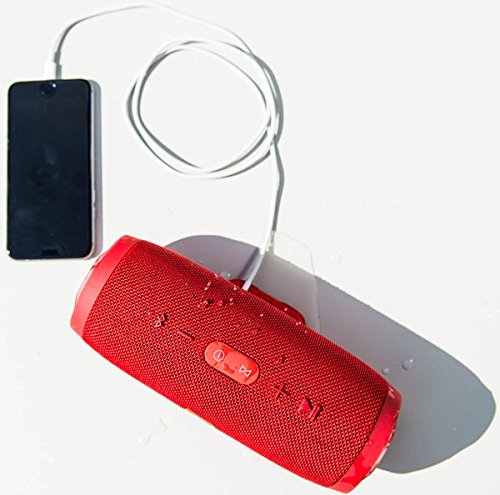 JBL Charge 3 Tragbarer Bluetooth-Lautsprecher (wasserdicht, mit 6000 mAh Power Bank und Freisprechfunktion) blau