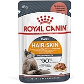 Royal Canin Hair & Skin Gravy Adult Cat Wet Food 12 x 85 Gr