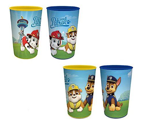 Price comparison product image Kids Paw Patrol 4 Plastic Cups Set 280ml