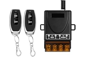 Cerhot AC 230V 100m 30A Kit ricevitore e interruttore luce remoto wireless ad alta potenza, interruttore di controllo remoto wireless, interruttore relè wireless per pompa dell'acqua, illuminazione
