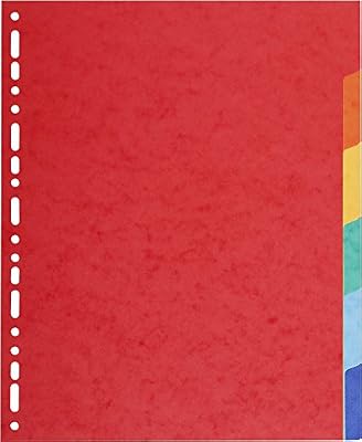 Exacompta Intercalaires carte 220g 6 positions - a4 maxi