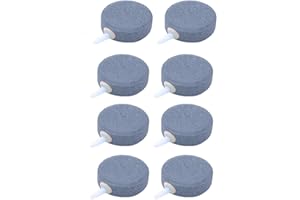 LOOPUNK 8 pièces Pierre Minérale à Bullesaquarium pour Aquarium Air Bubble Pierre oxyde de Zirconium, Pierre Ronde, 4 cm