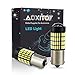 Produktbild AUXITO 1156/BA15S LED Rückfahrlicht Auto Birnen, Extrem Hell 1400 Lumens 4014 102 SMD LED-Chipsätze mit Projektor, 6000K Xenon Weiß für Rückfahrscheinwerfer Ersatz (2 Stück)