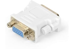 PULABO Convertisseur DVI-VGA DVI-I mâle vers VGA femelle Adaptateur connecteur de carte graphique Connecteur d'affichage Nouveau sorti et populaire Haute qualité, Sécurité