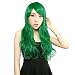 Neitsi 22" 100% Korean Fiber Curly Cosplay Long Synthetic Hair Wigs Women's Girl's Full Head Wigs (Green#)
