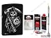 Produktbild Zippo Feuerzeug 2003710 Sons of Anarchy Black Matte & Zubehör XL + Stabfeuerzeug Chrome brushed