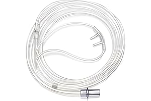 Adult Nasal Cannula with Curved Prongs 1.8m Tubing The Oxygen Store | NHS Clear Soft-Touch Tube Accessories Home Transparent Plastic Household for Patient Elderly Health Care