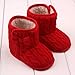 DDLBiz Baby Toddler Boys Girls Warm Winter Bowknot Soft Sole Firstwalker Boots Shoes (13, Red)