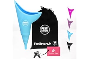 FESTILOVERS Orinatoio portatile impermeabile da donna con salviettine igieniche per urinare in piedi in Festival, all'aperto. WC e WC portatile