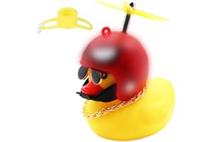 CUZYP 1 Pezzi Paperella di Gomma, Paperella Moto, Rubber Duck, Gialla Decorazioni Per Cruscotto Anatra Gialla Giocattolo Ornamenti, Stile c