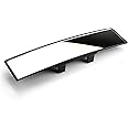 Guance 30 cm wide angle and curved design for panoramic view car Interior Clip Panoramic Rear View Mirror for Univeral Rear View Mirror for All Cars (1Pcs)