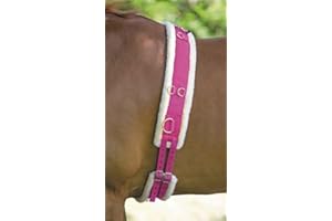 Horse Master Best On Horse Fleece Padded Lunge Roller - Pony Horse Lunging Equipment with Adjustable Girth - Cob Under Belly Belt Strap for Training Schooling Outdoor Breaking Stable Yard, Pink
