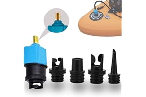 GUUFOO Kit Adattatore per valvola dell'Aria per Barca, Pompa SUP per compressore, pompa sup gonfiabile, adattatore per pompa in PE Stand Up Paddle Board Kayak Pompa Aria,Adattatore per valvola per gommoni
