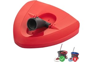 FiTspi Wymienna podstawa głowicy mopa, obracana o 360°, trójkątna osłona głowicy mopa, plastikowa obudowa kompatybilna z Vileda EasyWring 1-Tank System akcesoria do mopa