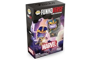 FUNKO SPEL Funkoverse: Marvel 101 1-pack - Thanos - 7,6 cm (3") pop! - Ljusstrategibrädspel för barn och vuxna (10+) - 2-4 sp