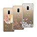 Produktbild Yokata [3 Packs] Samsung Galaxy A8 2018 Hülle Transparent Weiche Silikon Handyhülle Schutzhülle TPU Bumper Ultra Dünn Slim Durchsichtig Kreative Motiv Muster Clear Case Cover - Turm und Fahrrad + Blumen und Schmetterlinge + Blumen