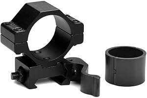 Gexgune 25,4/30 mm kikarfäste ringadapter, QD-snabbkoppling för 20 mm P.icatinny-skena, lämplig för ficklampor och visir (ink