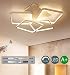 Produktbild LED Dimmbar Deckenleuchte 4 Flammig Modern Eckig Design Minimalistische Kreativ Deckenbeleuchtung Wohnzimmer Esszimmer Schlafzimmer Deckenlampe Innen Decken Beleuchtung Leuchte Aluminium Acryl Lampe