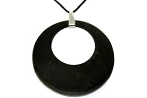 MYHOMELUX Shungite - Colgante de shungite con círculo de shungite