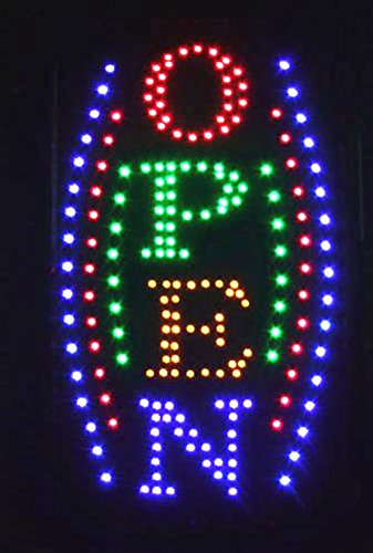 LED Schild Leuchtschild Reklame LEUCHTREKLAME Werbung versch.stylen DISPLAY SIGNS OPEN 4
