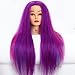 Neverland Beauty 24" Synthetic Hair Rainbow Color Cosmetology Mannequin Manikin Training Head Model + Hair Styling Braid Set