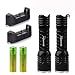 Produktbild Kaiki Tragbare Taschenlampe - 2x6000Lumen nachladbare taktische Q5 LED Taschenlampe +18650 Batterie u. Aufladeeinheit