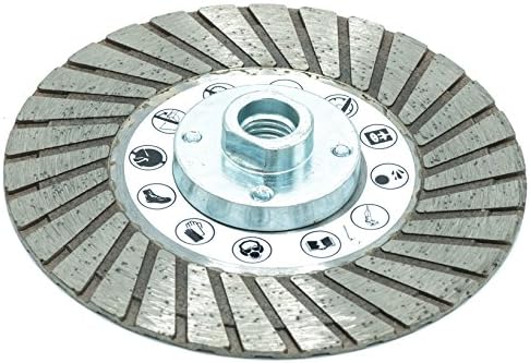 'Anvil UBS 14P "Premium Diamond Cutting Disc Flush Cuts with Flange M14/Concrete/Granite/Brick/Roof Tiles/METALS/Diameters Available | Height: 24/25 mm (Sintered), Ø 115 mm, 1