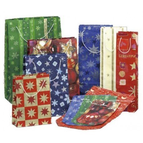 Preisvergleich Produktbild Weihnachtstragetasche 160x80x220mm - Sortiert