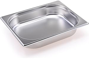 TeknoStahl GN Behälter Gastronorm 1/2 Edelstahl (65 Millimeter)